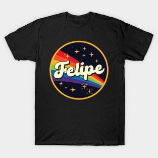 Felipe // Rainbow In Space Vintage Style T-Shirt